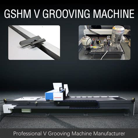 cnc 6 v groove cutting machine|v groove milling machine.